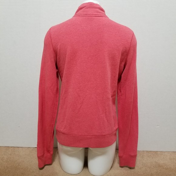 Victoria's Secret PINK sweatshirt Small dog logo graphic 1/4 zip collegiate - Picture 3 of 15